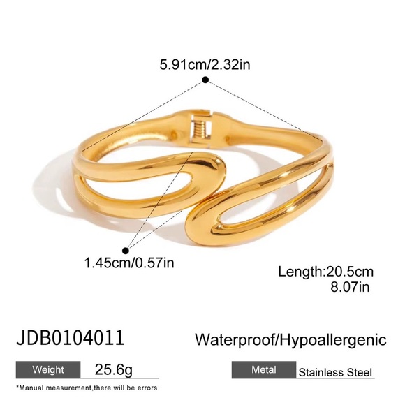 18K Gold Plated Bangle - Picture 5 of 6
